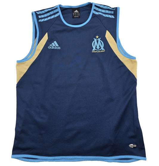 Vintage Adidas Unisex Navy Vest, Football, Training