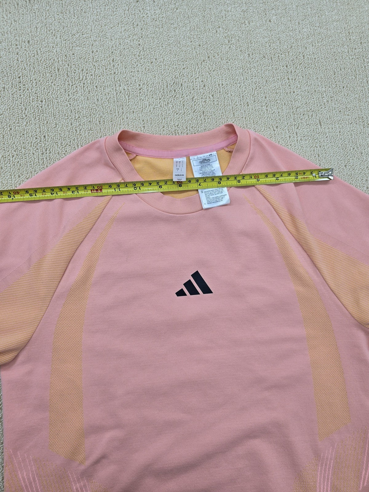 Adidas AEROREADY Men's Pink Short Sleeve Crewneck T-Shirt Size S