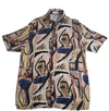 Bershka Men's Multicolor Shirt – Size L, Short Sleeve