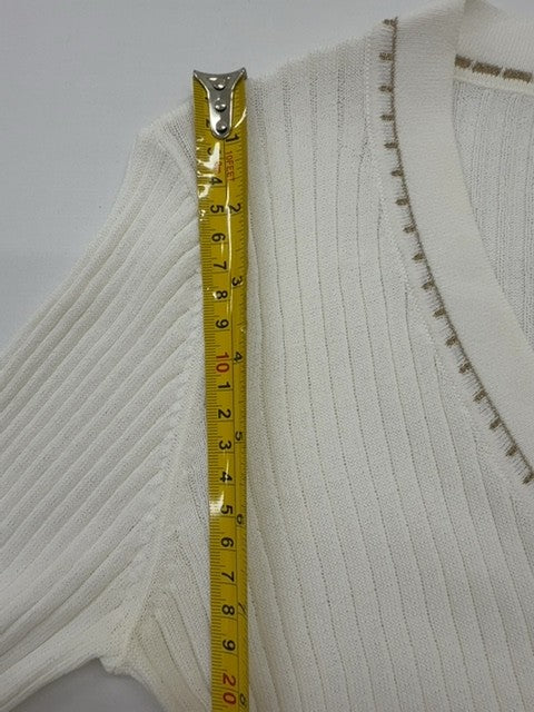 TITTI Women White Sweater size S product image 6
