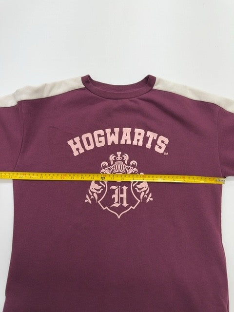 Harry Potter Boys Burgundy Raglan Long Sleeve T-Shirt Size 6 VGUC