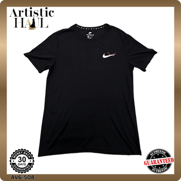 Nike Men's Black XXL Athletic Cut Cotton Crewneck T-Shirt