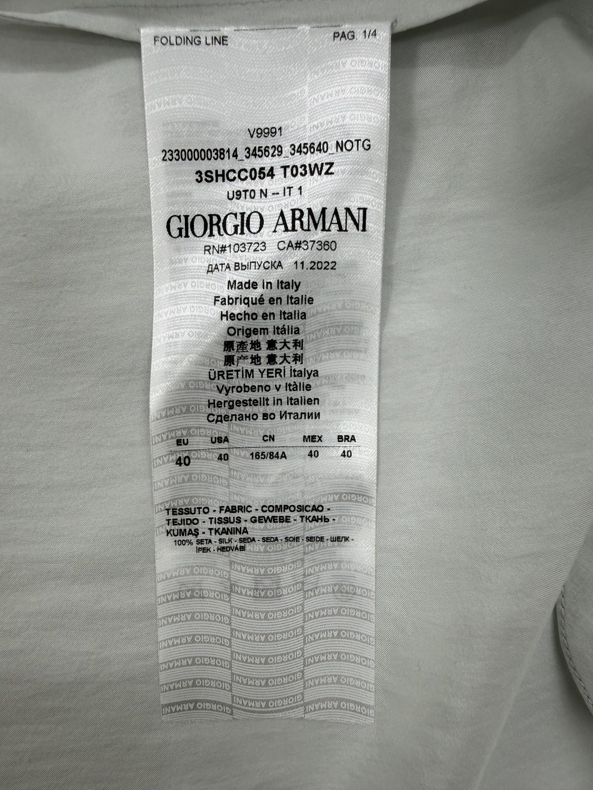 Giorgio Armani Women White Blouse product image 3