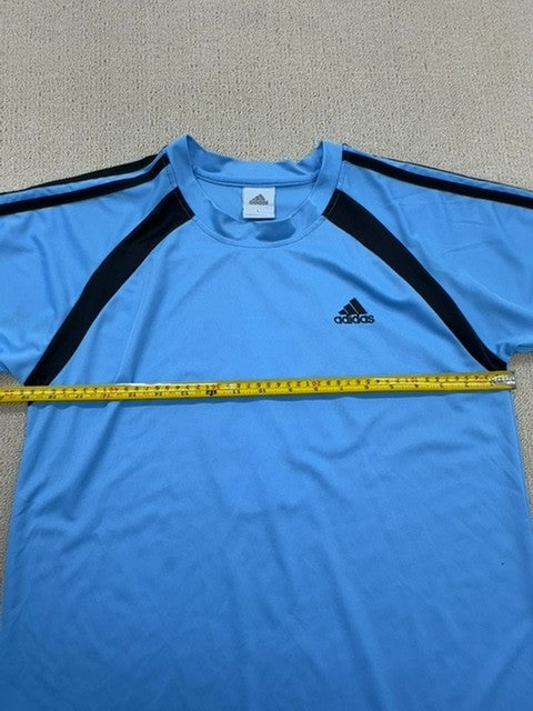 Adidas Blue Crewneck Jersey Short Sleeve Unisex L
