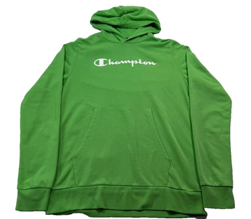 Champion Neon Green Hoodie Sweatshirt Pullover Youth 2Xl (15+ Yrs) Logo Juniors