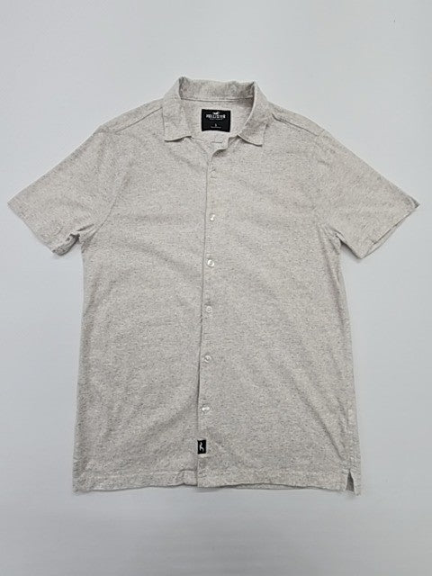 Hollister Men Gray Polo Shirt size S product image 1