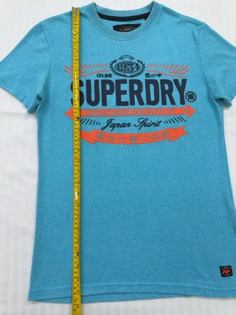 Superdry Women's Turquoise Vintage Logo T-Shirt Size S