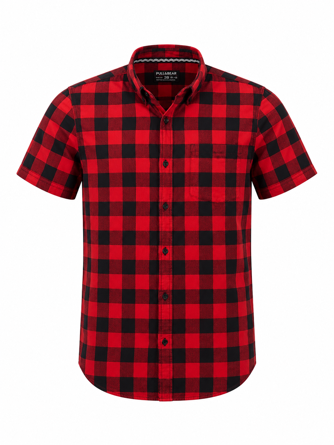 Pull&Bear Men Black Shirt size 38 product image 2