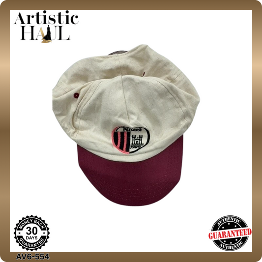 Cream Sports Team Logo Cotton Hat Unisex Adult Cap