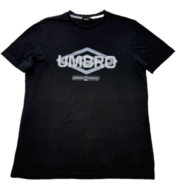 Black Umbro Graphic T-Shirt - Size M