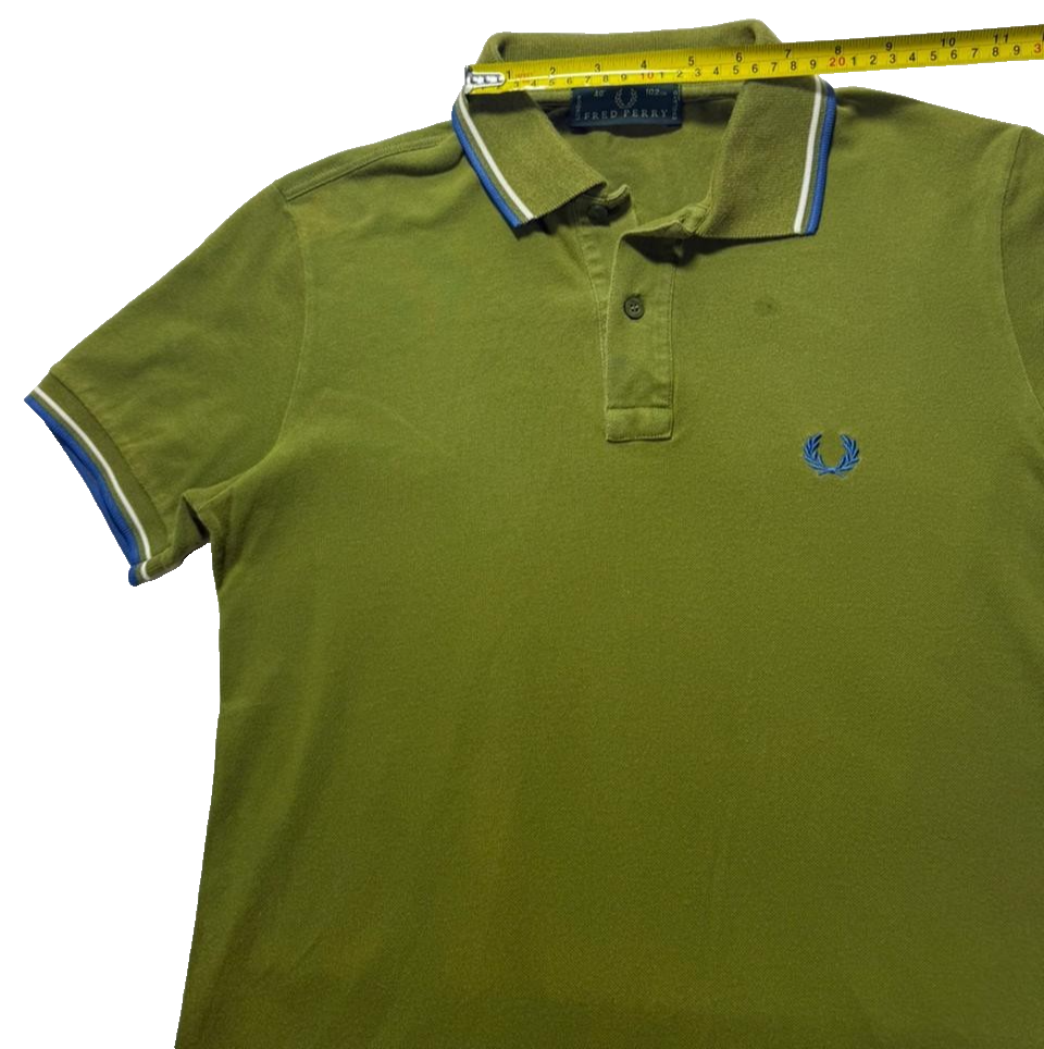 Fred Perry Green Polos T-Shirt Rare Vintage | Size: 40