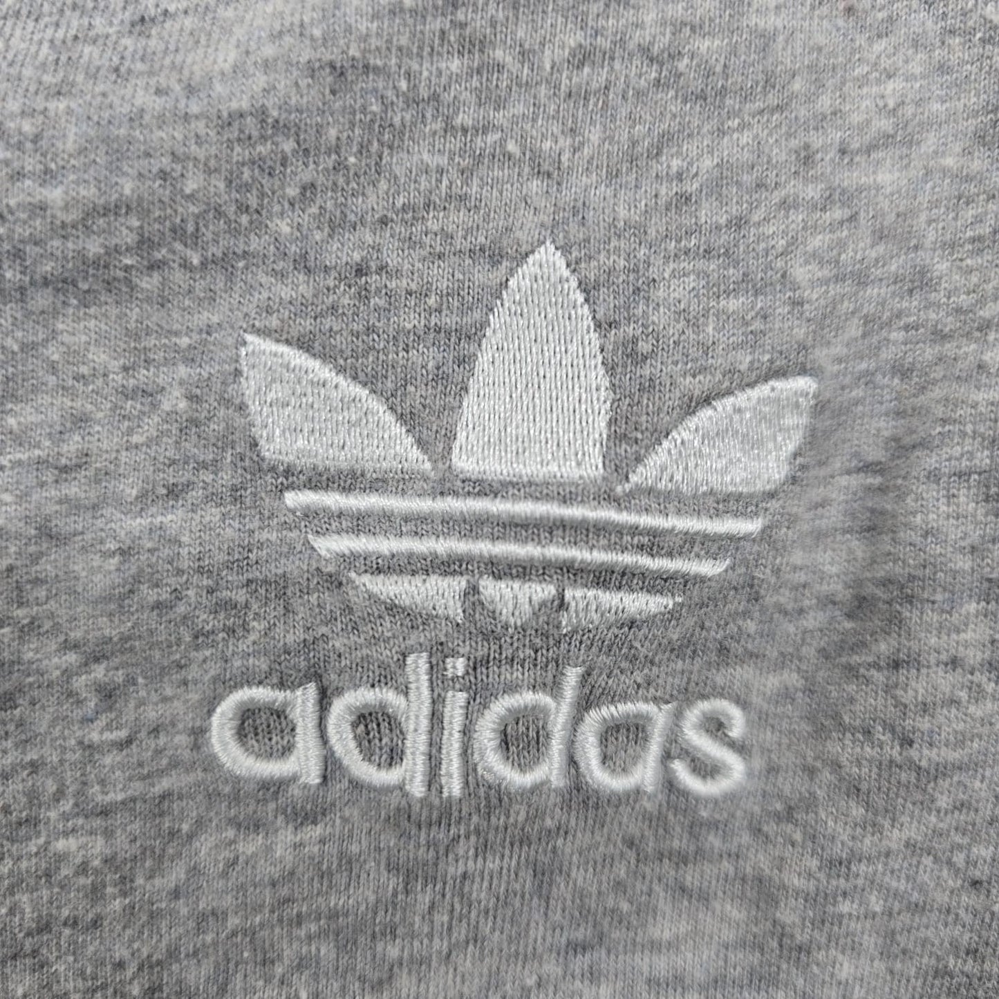 Adidas Men's Grey Striped Short Sleeve T-Shirt Size L Cotton Slim Fit