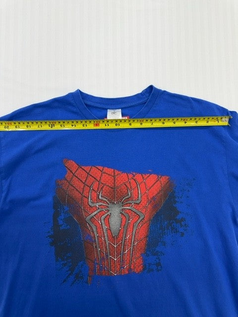 Marvel Men's Spider-Man Royal Blue XL Graphic Print Vintage T-Shirt