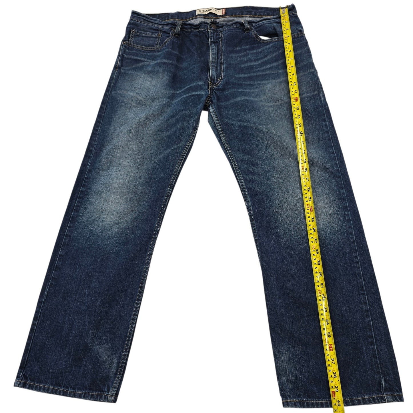 Levi's Men's Dark Blue 505 Straight Jeans 36x30
