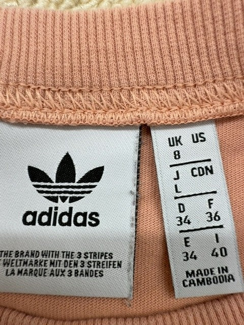 Adidas Unisex Pink Oversized Essentials T-Shirt L Short Sleeve Crewneck