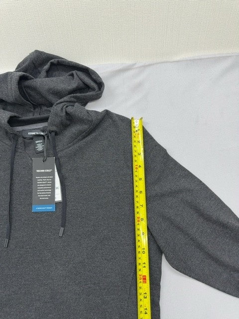 Kenneth Cole Men's Charcoal S Hoodie CAYN7F20002 Drawstring Long Sleeve