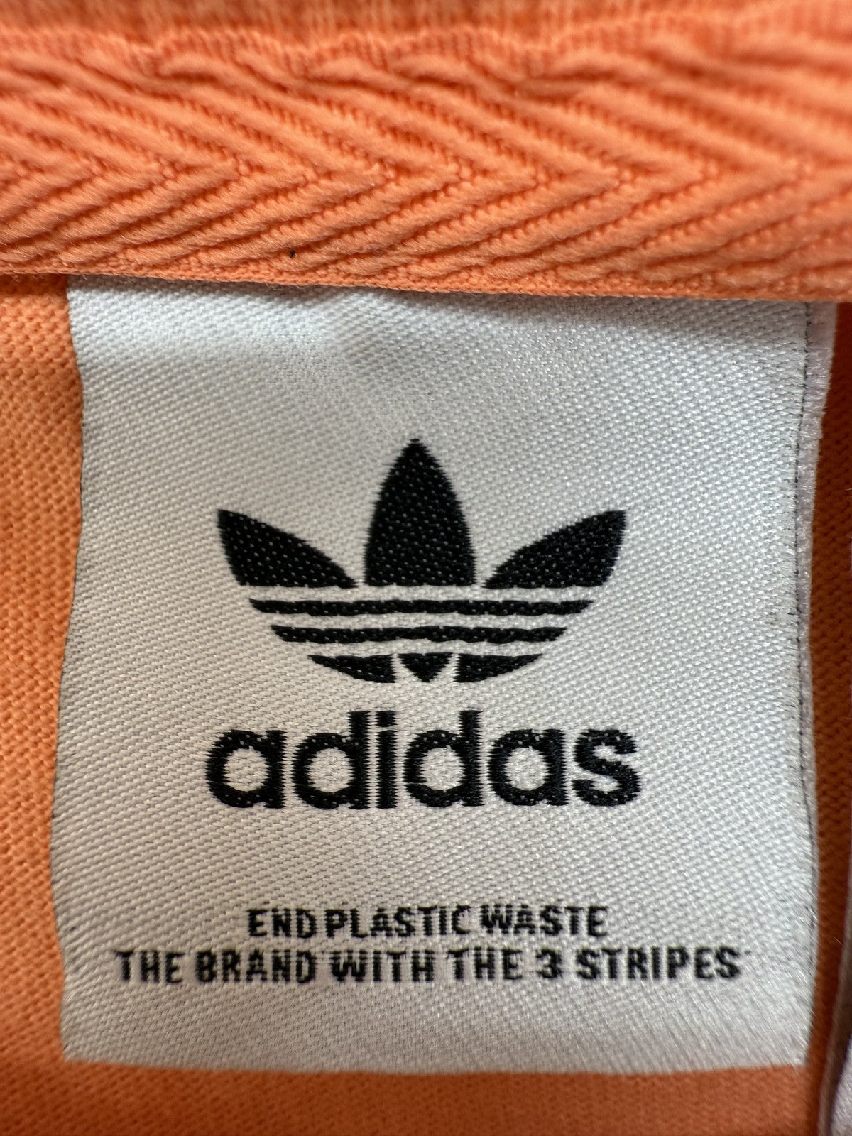 Adidas Men's Orange Cotton T-Shirt Small Crew Neck Short Sleeve