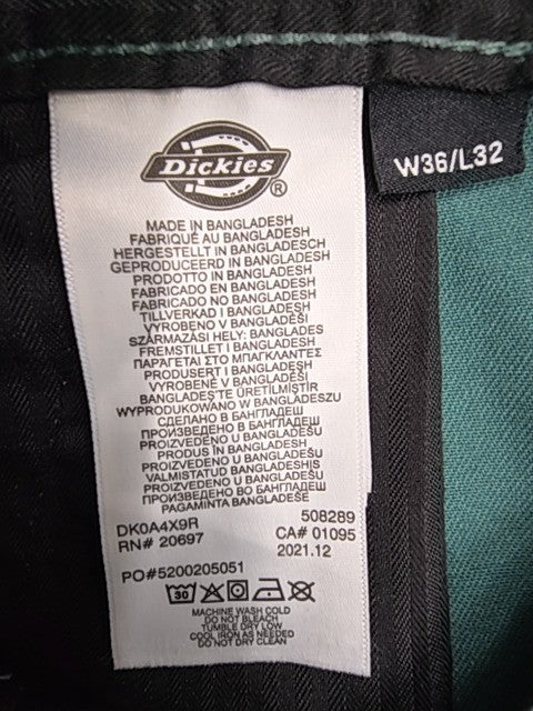 Dickies Men Green Pants size W36 L32 product image 5