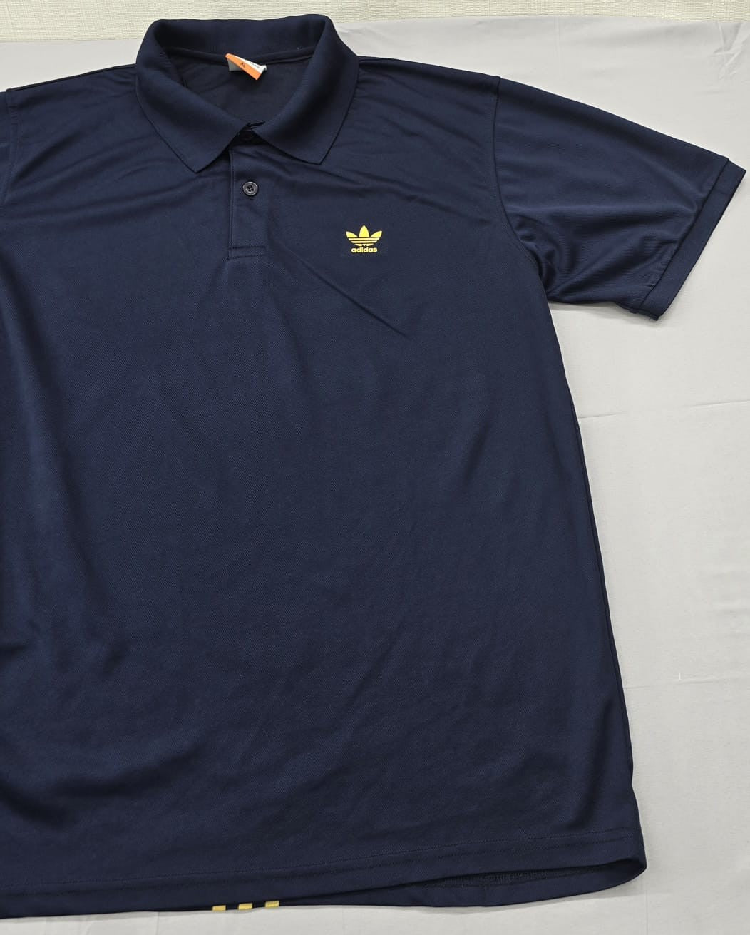 Adidas Men's Navy Polo Shirt XL Short Sleeve Button-Down