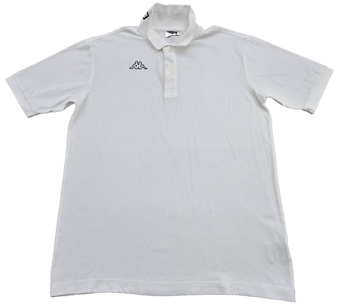 Kappa Men's White Cotton Polo Shirt Large Regular Fit Short Sleeve