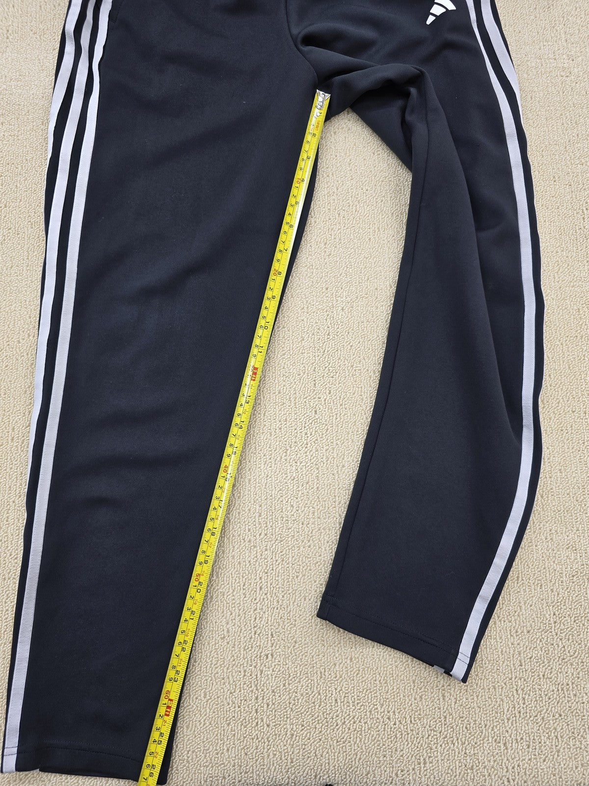 Adidas Navy Track Pants XS Elastic Waistband Zipped Pockets
