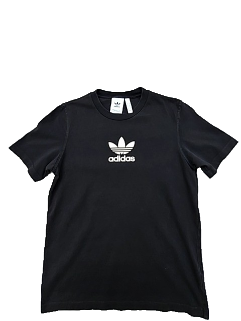 Adidas Originals Men's Black Trefoil T-Shirt Size S Cotton Crew Neck