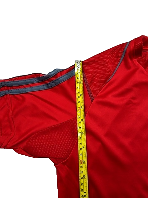 Adidas Men's Red Crewneck Short Sleeve T-Shirt Size M 3-Stripes