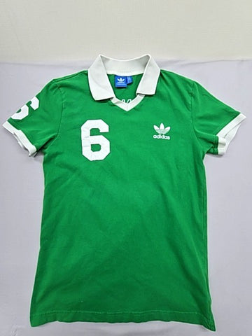Adidas Men's Green Polo Jersey Short Sleeve Size M