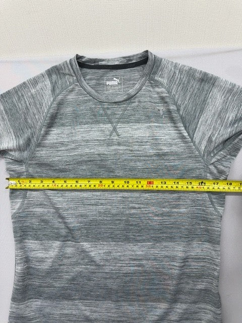 Puma Gray Heather Crewneck Short Sleeve T-Shirt XS