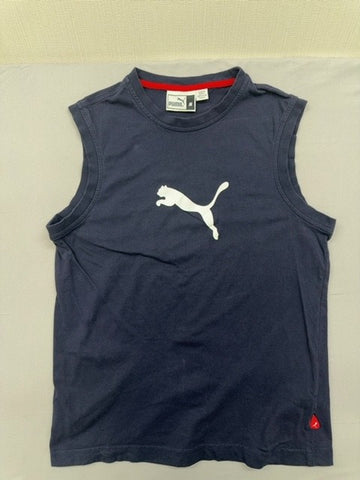 Puma Men's Navy Tank Top M Sleeveless Crew Neck Turkey
