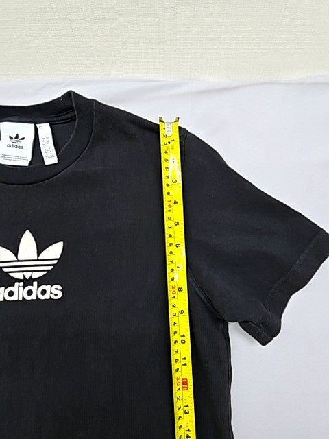 Adidas Originals Men's Black Trefoil T-Shirt Size S Cotton Crew Neck