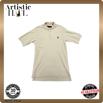 Timberland Men's Beige Weather Gear Polo Shirt XS Short Sleeve Cotton