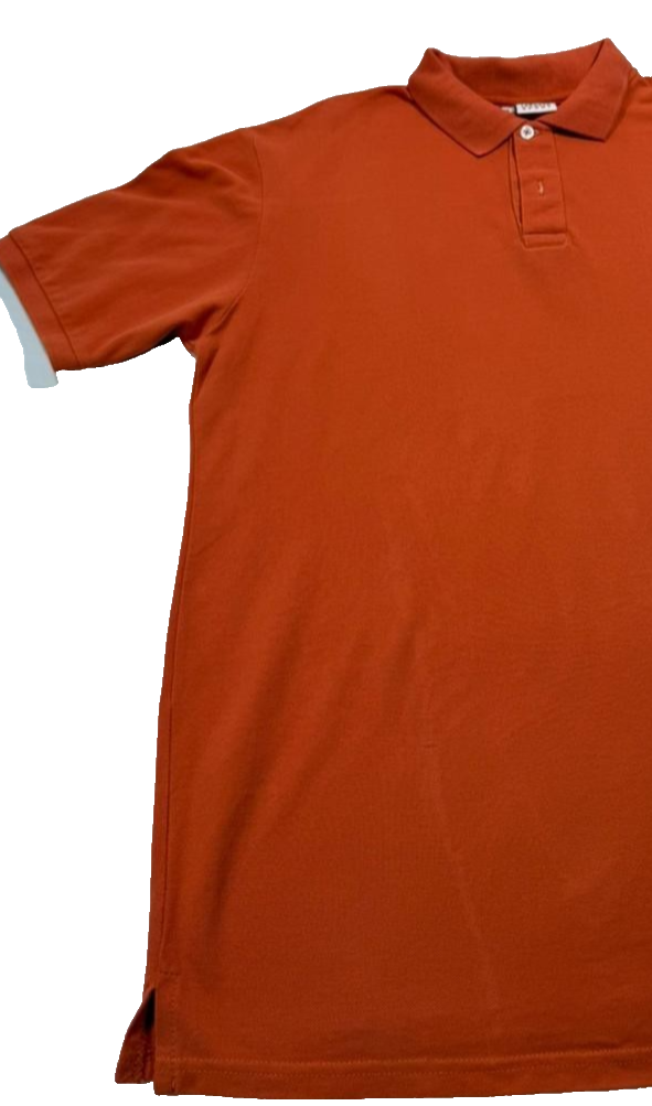 Men's Orange Lacoste Sport Polo Shirt With Button Collar - Size 3Xl