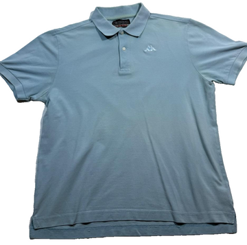 Kappa Men'S Light Blue Short Sleeve Polo Shirt Embroidered Logo Size L