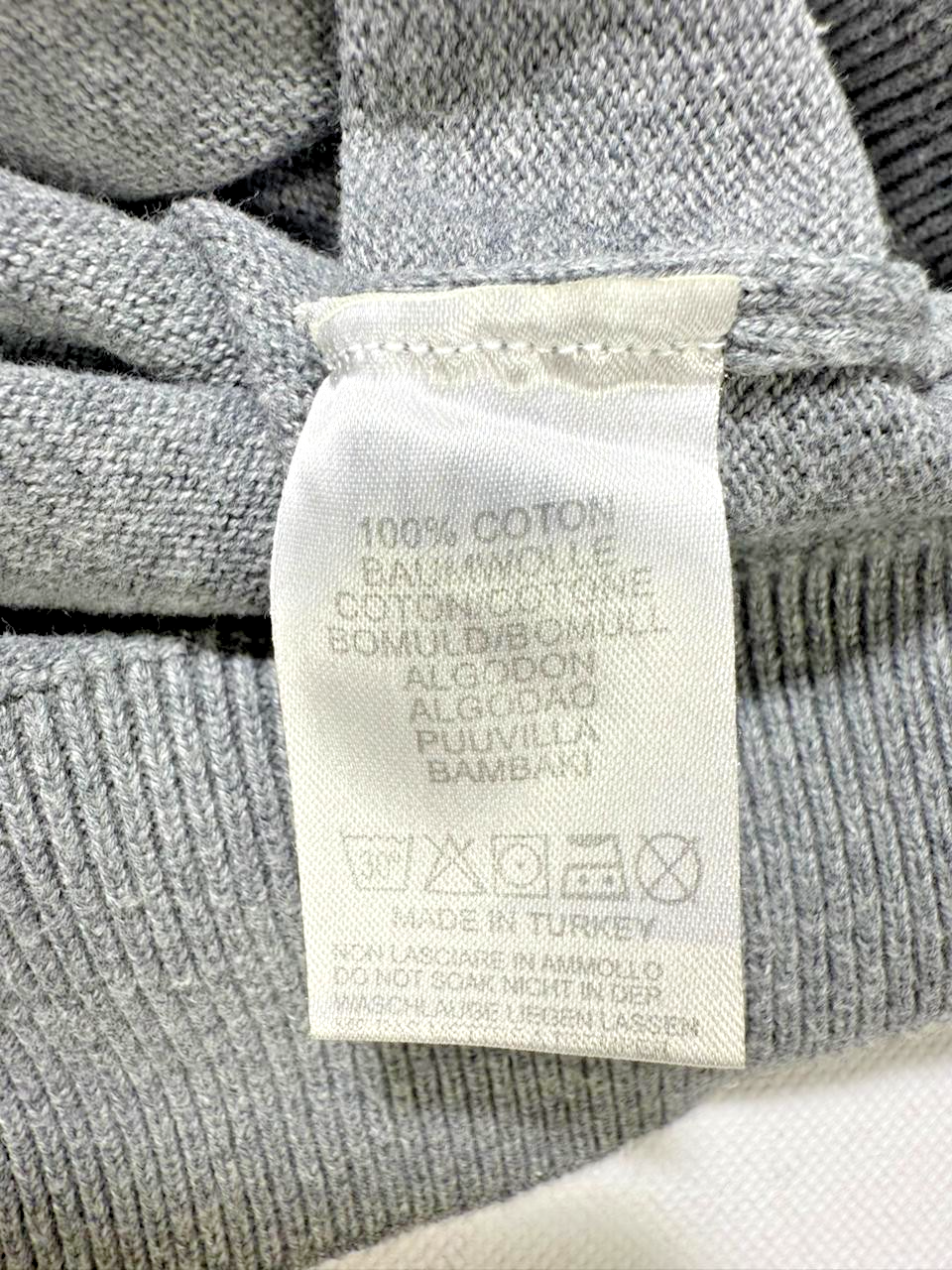 Polo Ralph Lauren Knit Grey Cardigan Sweater Vintage - Size M