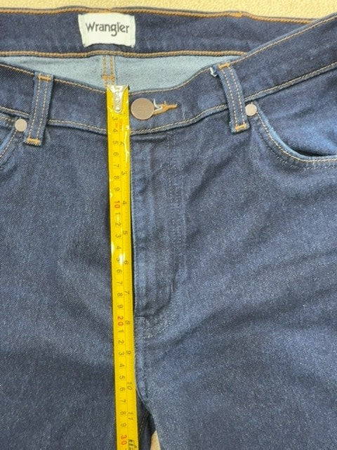 Wrangler Men's Blue Straight Denim Jeans W36 L30 Regular Fit