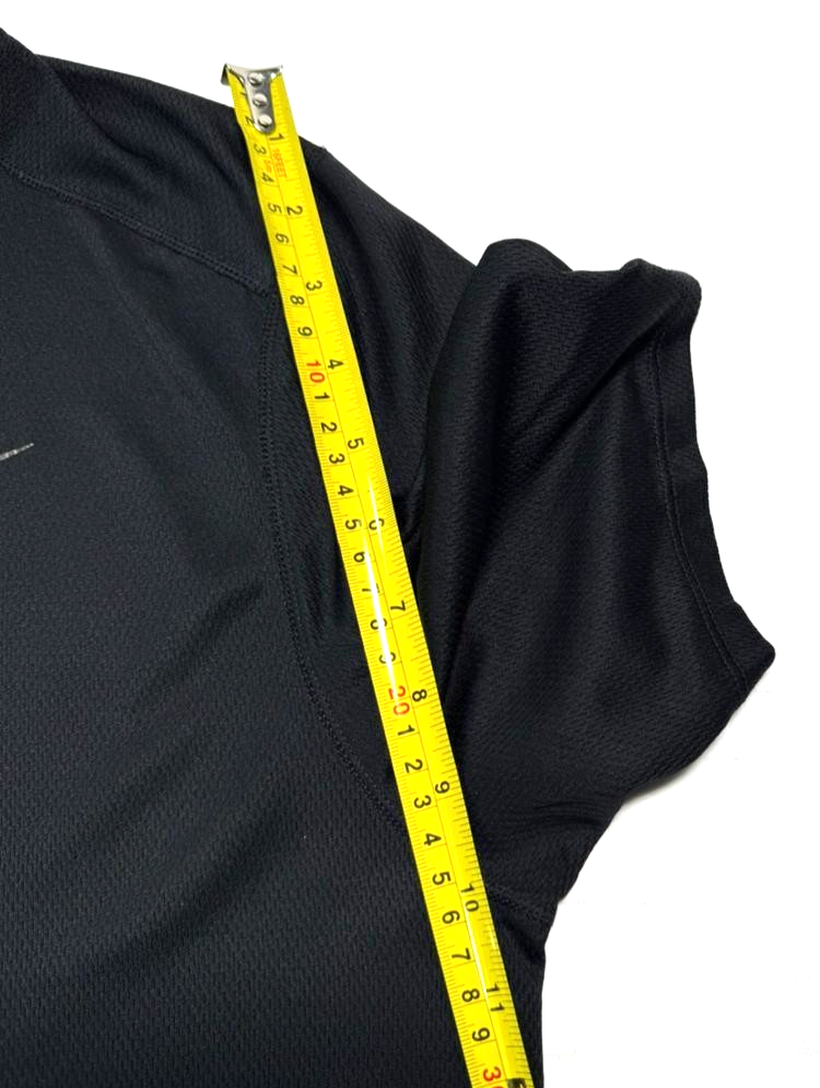 Black Nike Dri-FIT Miler Men's Short-Sleeve Running Top - Size L