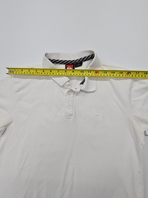 Quiksilver Men White Polo Shirt size S product image 5