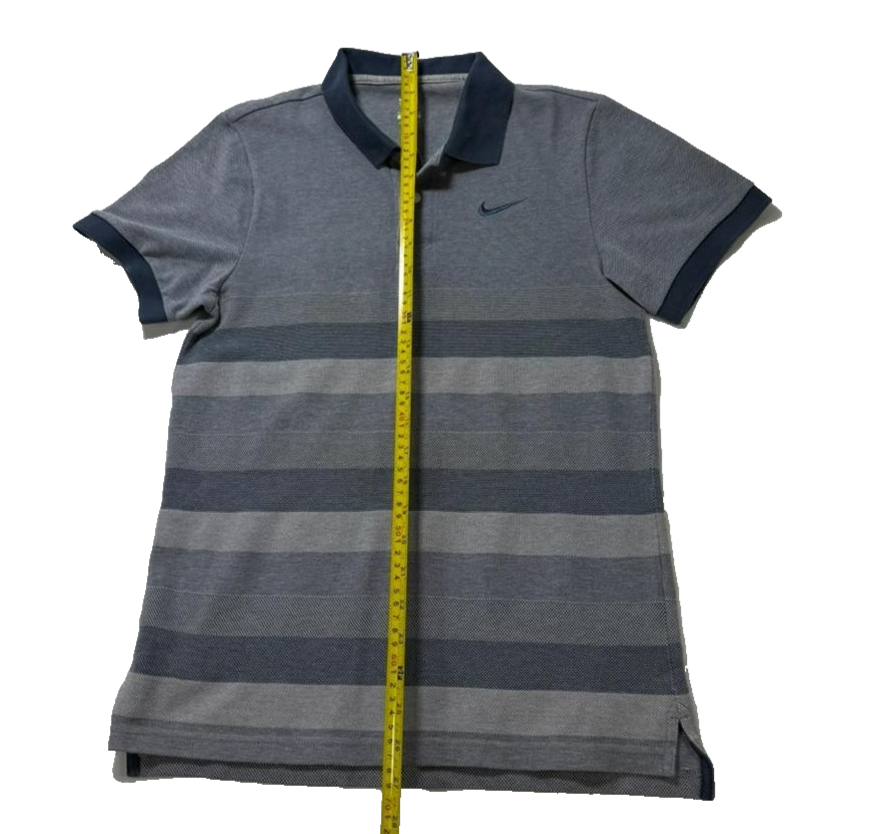 Nike The Athletic Depr Stripe Collar Cotton T-Shirt | Size: S