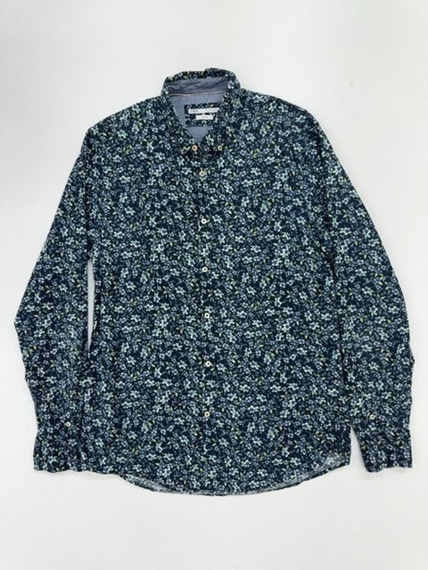 Zara Men Navy Shirt size L product image 1