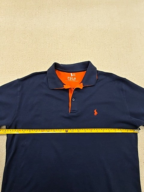 Polo Ralph Lauren Men's XL Navy Short Sleeve Cotton Button Polo Shirt