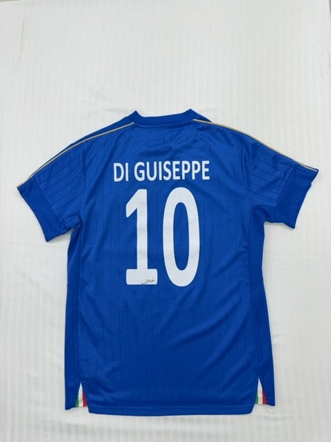 Vintage Puma Men's Blue Jersey – Size M, Royal Italy royal italy, Football