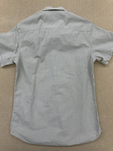 Tommy Hilfiger Men's White Striped Organic Oxford Shirt XS NWT