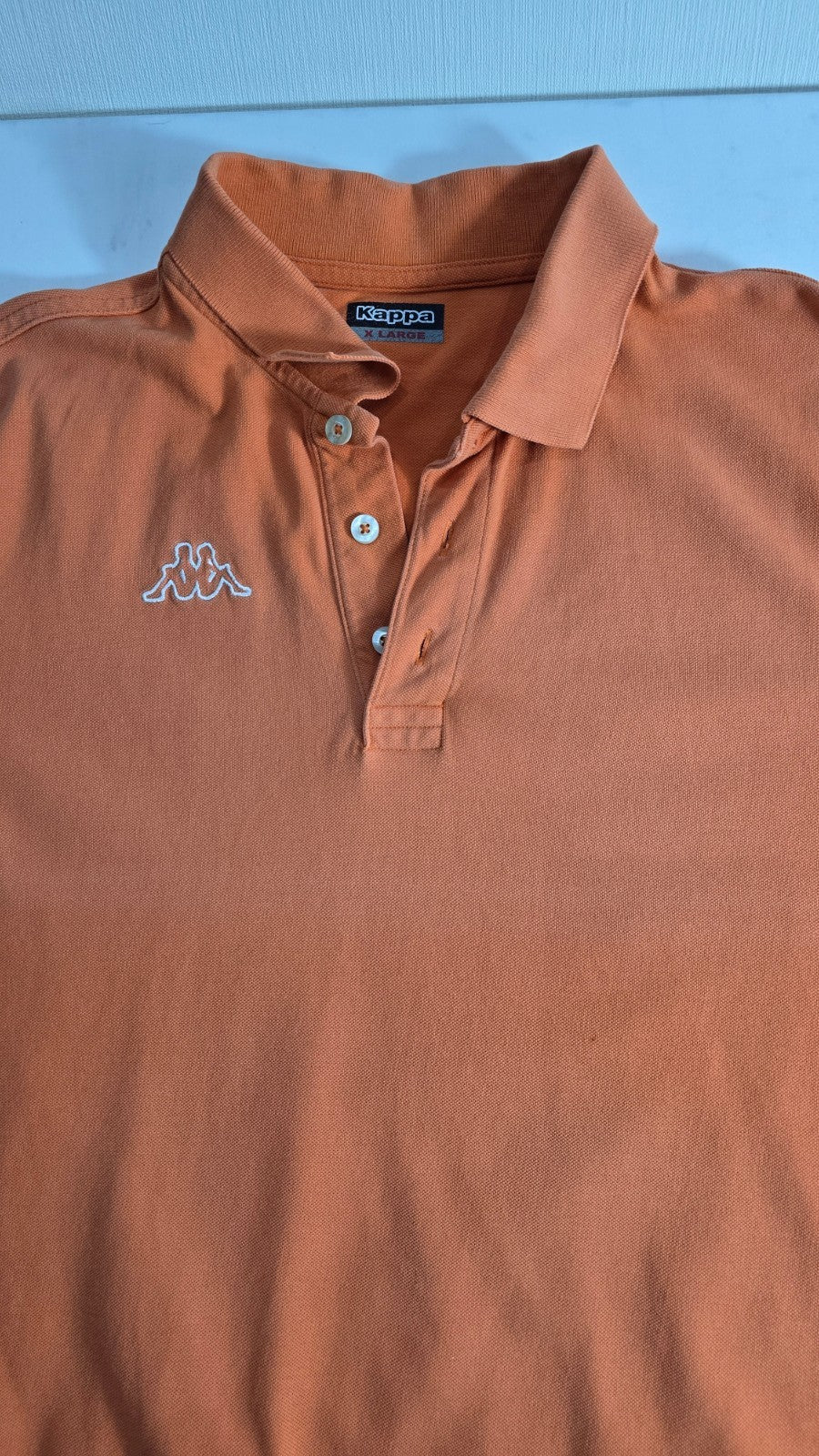 Kappa Men's XL Orange Polo Shirt Short Sleeve Casual Sportswear