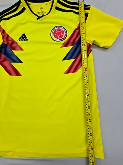 Adidas Colombia National Team Yellow Soccer Jersey S Slim Climalite