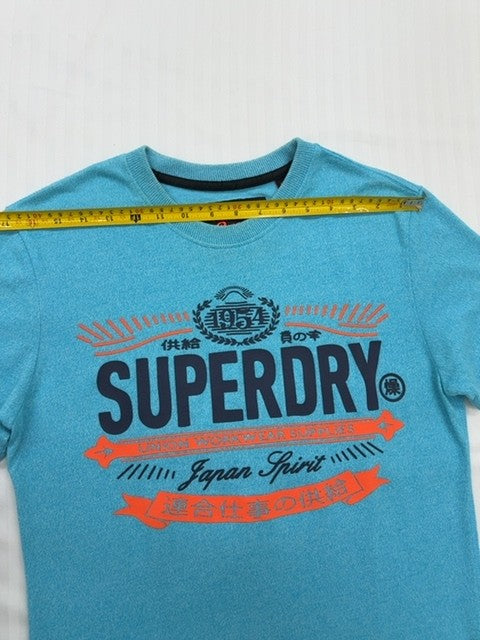 Superdry Women's Turquoise Vintage Logo T-Shirt Size S