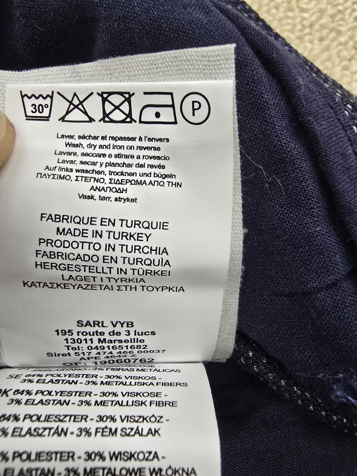 Reiko Liv Fancy Women's Navy Slim Straight Pants Sz 32 Stretch NWT