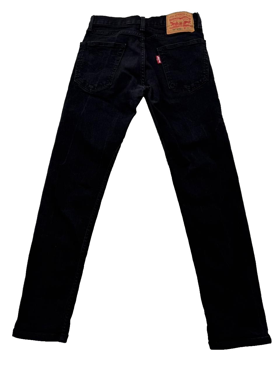 Levi's 502 Hi-Ball Black Slim Tapered Stretch Jeans W28 L32 Men