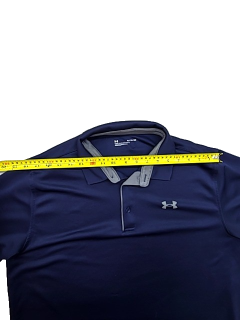 Under Armour UA Tech Polo Shirt Men's XL Navy Blue Moisture-Wicking