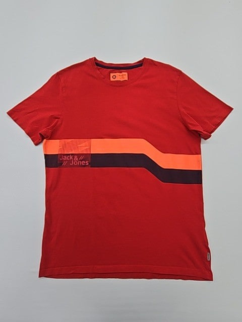 Jack & Jones Men Red T-Shirt size L product image 1